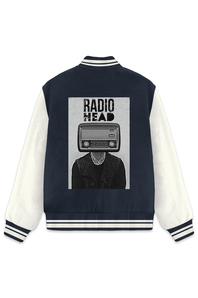 Radiohead Navy Blue Varsity Jacket